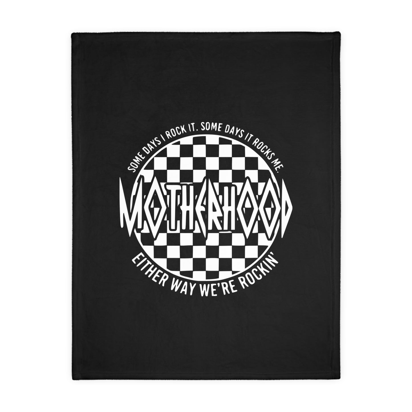 Motherhood Checkered Blanket